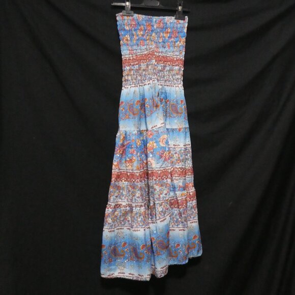 Stunning Colorful Strapless Summer Dress | large - Picture 2 of 15